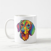 Farbige Dackel Kaffeetasse (Links)