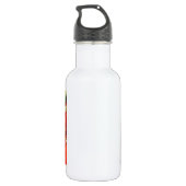 Farbige Dahlien-Blume Trinkflasche (Rückseite)