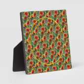 Farbige Daisy-Blume ergänzen Ihr eigenes Foto Fotoplatte (Vorderseite)