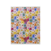Farbige Daisy-Blume Gemustert Notepad Notizblock (Rotiert)