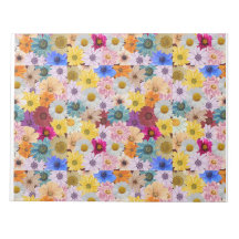 Farbige Daisy-Blume Gemustert Notepad