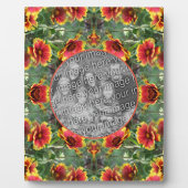 Farbige Daisy-Blume kreieren Ihr eigenes Foto Fotoplatte (Vorderseite)