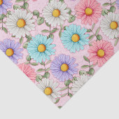 Farbige Daisy-Blume Rosa Seidenpapier (Ausschnitt)