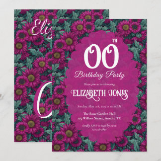 Farbige Daisy Quinceañera Geburtstagsgeschenk Einladung