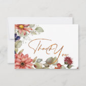 Farbige Daisy-Wildblume Dankeskarte (Vorderseite)