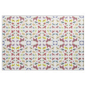 Farbige Dala Pferde Stoff (Fat Quarter (45,7 x 55,9 cm))
