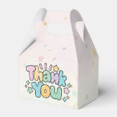 Farbige Dankeschön-Geschenkbox Geschenkschachtel (Rückseite)