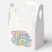 Farbige Dankeschön-Geschenkbox Geschenkschachtel (Geöffnet)