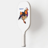 Farbige Darstellung der Mandarinenente Pickleball Schläger (Links)