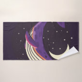 Farbige Darstellung des niedlichen Wales in sp. Badehandtuch (Badehandtuch)