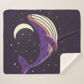 Farbige Darstellung des niedlichen Wales in sp. Sherpadecke (Vorderseite (Horizontal))