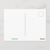 Farbige Daumen nach oben Postkarte (Rückseite)