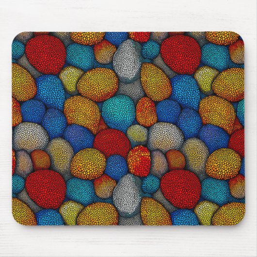 Farbige dekorative Kies Mousepad (Vorne)