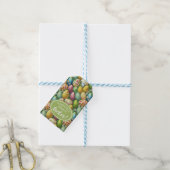 Farbige dekorierte Ostereier ID1012 Geschenkanhänger (Mit Garn)