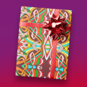 Farbige Designs Geschenkpapier
