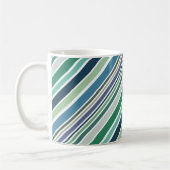 Farbige diagonale Streifen Kaffeetasse (Links)