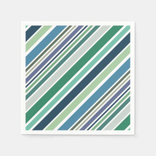 Farbige diagonale Streifen Serviette (Vorderseite)