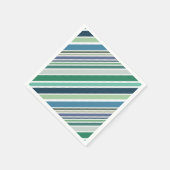 Farbige diagonale Streifen Serviette (Ecke)