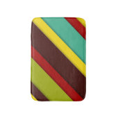 Farbige Diagonalstreifen Badematte (Vorderseite Vertikal)