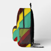 Farbige Diagonalstreifen Bedruckter Rucksack (Rechts)