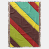 Farbige Diagonalstreifen Decke (Vorderseite Vertikal)