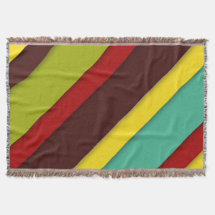 Farbige Diagonalstreifen Decke