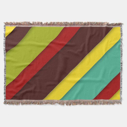 Farbige Diagonalstreifen Decke (Vorderseite)