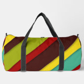 Farbige Diagonalstreifen Duffle Bag (Vorderseite)