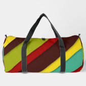 Farbige Diagonalstreifen Duffle Bag (Rückseite)