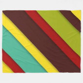 Farbige Diagonalstreifen Fleecedecke (Vorderseite (Horizontal))