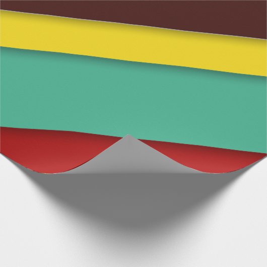Farbige Diagonalstreifen Geschenkpapier (Ecke)