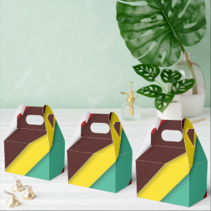 Farbige Diagonalstreifen Geschenkschachtel