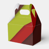 Farbige Diagonalstreifen Geschenkschachtel (Rückseite)