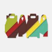 Farbige Diagonalstreifen Geschenkschachtel (Ungefaltet)