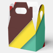 Farbige Diagonalstreifen Geschenkschachtel (Geöffnet)