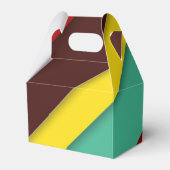 Farbige Diagonalstreifen Geschenkschachtel (Vorderseite)