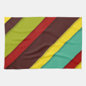 Farbige Diagonalstreifen Geschirrtuch (Horizontal)