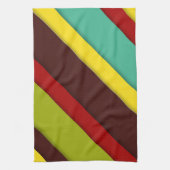Farbige Diagonalstreifen Geschirrtuch (Vertikal)