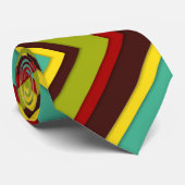 Farbige Diagonalstreifen Krawatte (Gerollt)