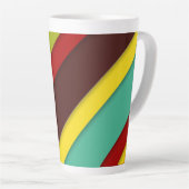 Farbige Diagonalstreifen Milchtasse (Rechte Ecke)