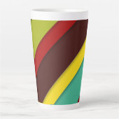 Farbige Diagonalstreifen Milchtasse (Vorderseite)