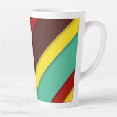Farbige Diagonalstreifen Milchtasse (Rechts)