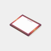 Farbige Diagonalstreifen Retro Post-it Klebezettel (angewinkelt)