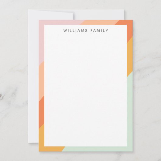 Farbige Diagonalstreifen Retro Sweet Candy Pasty (Vorderseite)