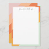 Farbige Diagonalstreifen Retro Sweet Candy Pasty (Vorne/Hinten)