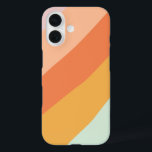 Farbige Diagonalstreifen Retro Sweet Candy Pasty iPhone 16 Hülle<br><div class="desc">Ein lustiges Retro geometrisches diagonales Streifen Grafik-Design in einer niedlichen Farbpalette von Orange,  Gelb,  Pfirsich,  Korallen,  Pastellrosa und Minzgrün.</div>