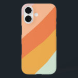 Farbige Diagonalstreifen Retro Sweet Candy Pasty iPhone 16 Hülle<br><div class="desc">Ein lustiges Retro geometrisches diagonales Streifen Grafik-Design in einer niedlichen Farbpalette von Orange,  Gelb,  Pfirsich,  Korallen,  Pastellrosa und Minzgrün.</div>