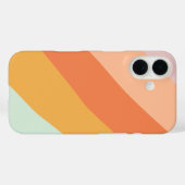 Farbige Diagonalstreifen Retro Sweet Candy Pasty Case-Mate iPhone Hülle (Rückseite (Horizontal))