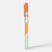 Farbige Diagonalstreifen Retro Sweet Candy Pasty Case-Mate iPhone Hülle (Rückseite / Links)