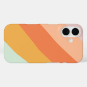 Farbige Diagonalstreifen Retro Sweet Candy Pasty Case-Mate iPhone Hülle (Rückseite (Horizontal))